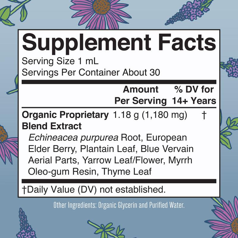 MaryRute’s® Organic Lymphatic Detox Drops – Immune & Energy Support with Echinacea, Elderberry & Blue Vervain – Vegan, 30 Servings