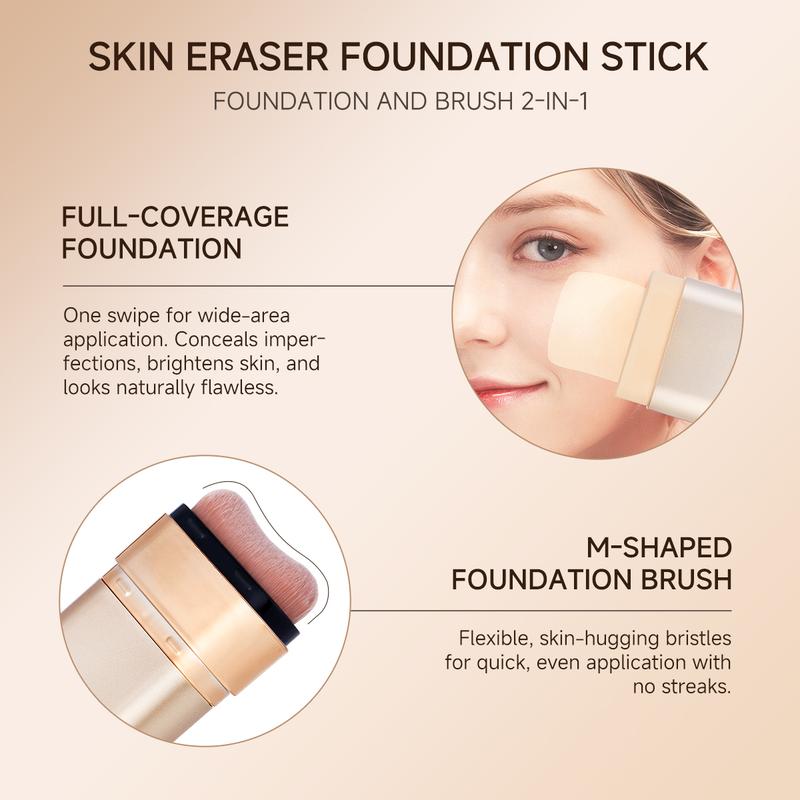 Clear Radiance Skin Foundation Stick – A Waterproof, Long-Wearing, and Concealing Foundation Stick that Covers Blemishes for All Skin Tones
