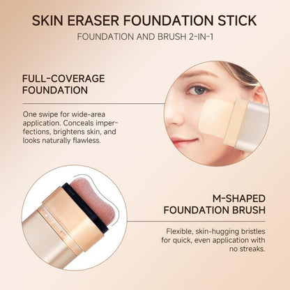 Clear Radiance Skin Foundation Stick – A Waterproof, Long-Wearing, and Concealing Foundation Stick that Covers Blemishes for All Skin Tones