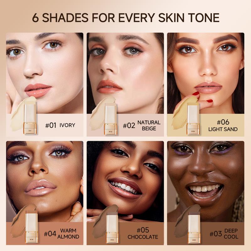 Clear Radiance Skin Foundation Stick – A Waterproof, Long-Wearing, and Concealing Foundation Stick that Covers Blemishes for All Skin Tones