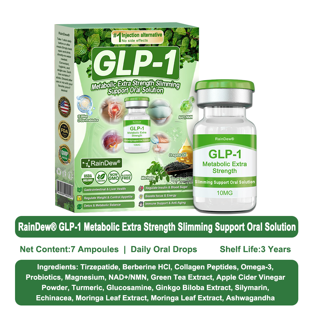 𝗥𝗮𝗶𝗻𝗗𝗲𝘄® 𝗚𝗟𝗣-𝟭 𝗠𝗲𝘁𝗮𝗯𝗼𝗹𝗶𝗰 𝗘𝘅𝘁𝗿𝗮 𝗦𝘁𝗿𝗲𝗻𝗴𝘁𝗵 𝗦𝗹𝗶𝗺𝗺𝗶𝗻𝗴 𝗦𝘂𝗽𝗽𝗼𝗿𝘁 𝗢𝗿𝗮𝗹 𝗦𝗼𝗹𝘂𝘁𝗶𝗼𝗻 for Digestive Cleanse ,𝑶𝒃𝒆𝒔𝒊𝒕𝒚, 𝑴𝒆𝒏𝒕𝒂𝒍 𝑪𝒍𝒂𝒓𝒊𝒕𝒚,𝑫𝒊𝒂𝒃𝒆𝒕𝒆𝒔, 𝑫𝒊𝒈𝒆𝒔𝒕𝒊𝒗𝒆 & 𝑪𝒂𝒓𝒅𝒊𝒐𝒗𝒂𝒔𝒄𝒖𝒍𝒂𝒓 𝑯𝒆𝒂𝒍𝒕𝒉, 𝑱𝒐𝒊𝒏𝒕 𝑺𝒖𝒑𝒑𝒐𝒓𝒕, 𝑺𝒌𝒊𝒏 𝑭𝒊𝒓𝒎𝒊𝒏𝒈, 𝑨𝒏𝒕𝒊-𝑨𝒈𝒊𝒏𝒈, 𝑺𝒕𝒓𝒆𝒔𝒔 𝑹𝒆𝒍𝒊𝒆𝒇 & 𝑬𝒏𝒆𝒓𝒈𝒚