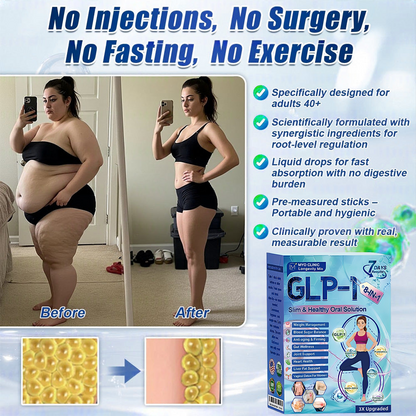 Official Store | Myo Clinic® Longevity GLP-1 8-in-1 Slim & Healthy Oral Solution(Once a day, visible results in 7 days) Supports obesity, cardiovascular health, diabetes, sleep apnea, gut health, joint issues, while also firming the skin