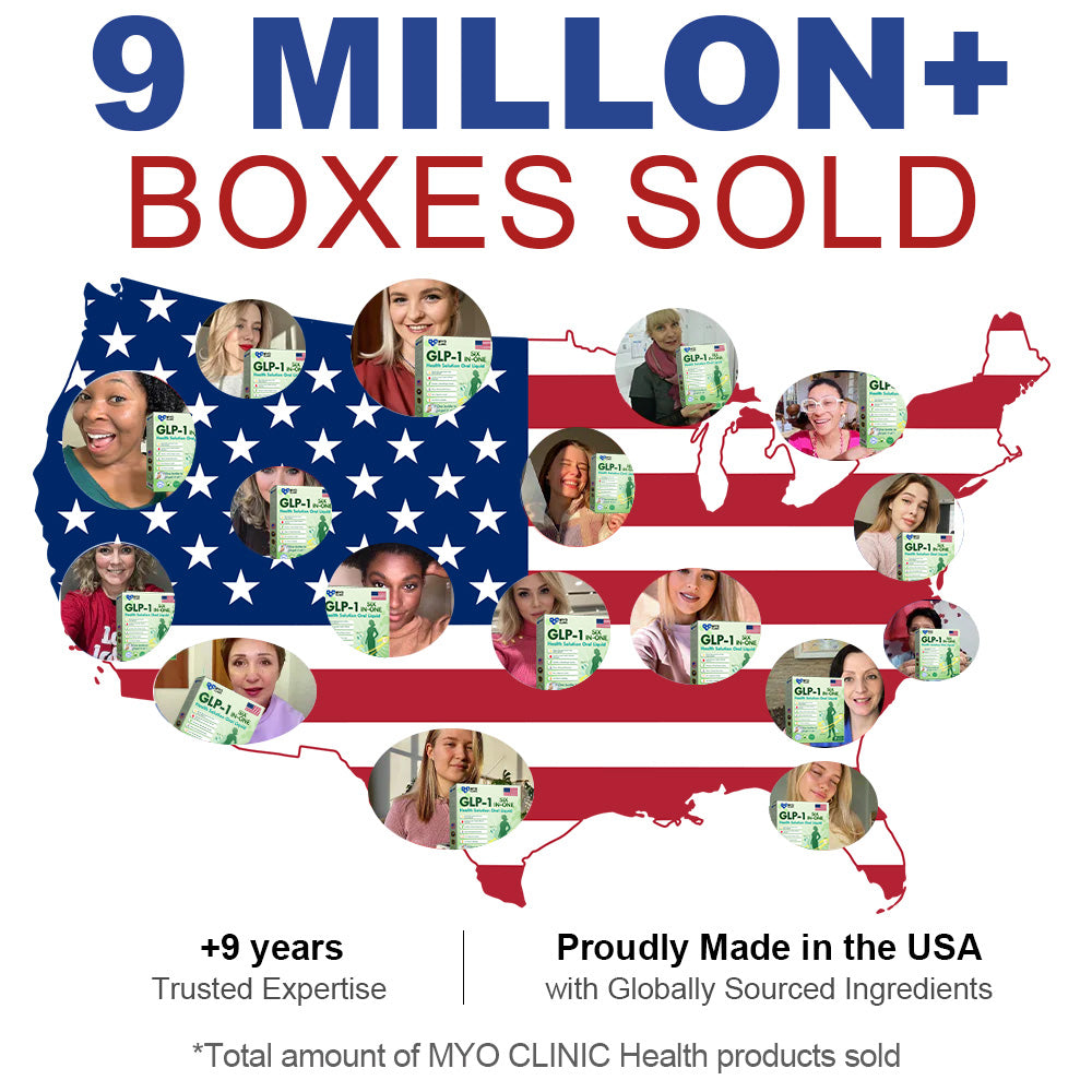 🇺🇸Official Store | Myo Clinic GLP-1 SIX-IN-ONE Health Solution Oral Liquid (Just once a day, visible changes in 7 days) For obesity, cardiovascular health, diabetes, sleep apnea, Gut Health, joint issues, and more