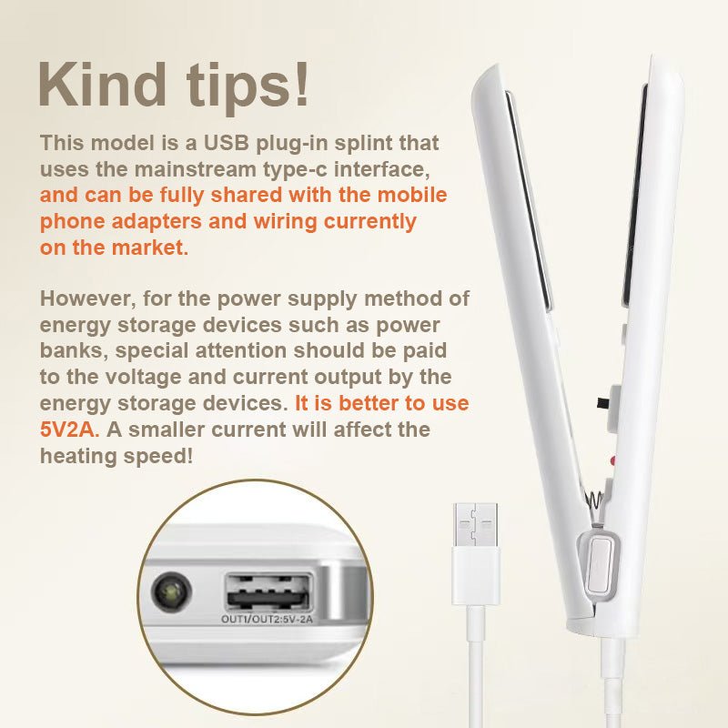 Last Day Sale 🔥85% OFF DualGlam Mini Styler Dual-purpose Curling/Straightening Iron