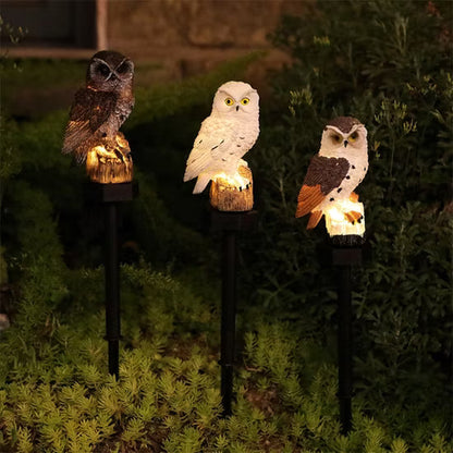 Halloween Pre Sale--Free shipping🔥Waterproof Solar Owl Light – LED Pathway Light for Lawn, Garden & Outdoor Decor