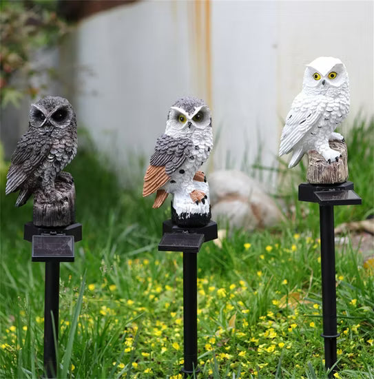 Halloween Pre Sale--Free shipping🔥Waterproof Solar Owl Light – LED Pathway Light for Lawn, Garden & Outdoor Decor