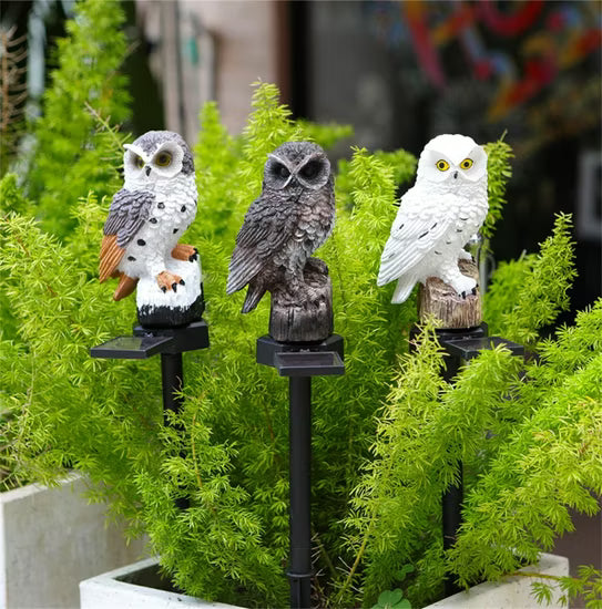 Halloween Pre Sale--Free shipping🔥Waterproof Solar Owl Light – LED Pathway Light for Lawn, Garden & Outdoor Decor