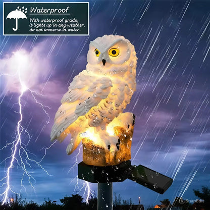 Halloween Pre Sale--Free shipping🔥Waterproof Solar Owl Light – LED Pathway Light for Lawn, Garden & Outdoor Decor